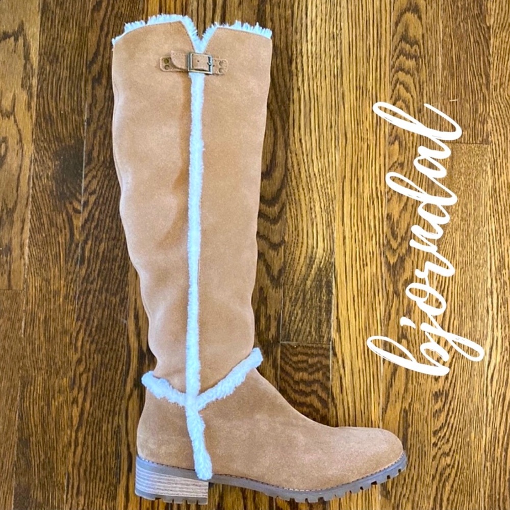 Bjorndal Women's Allison Camel Tall Boots New in Box size 9